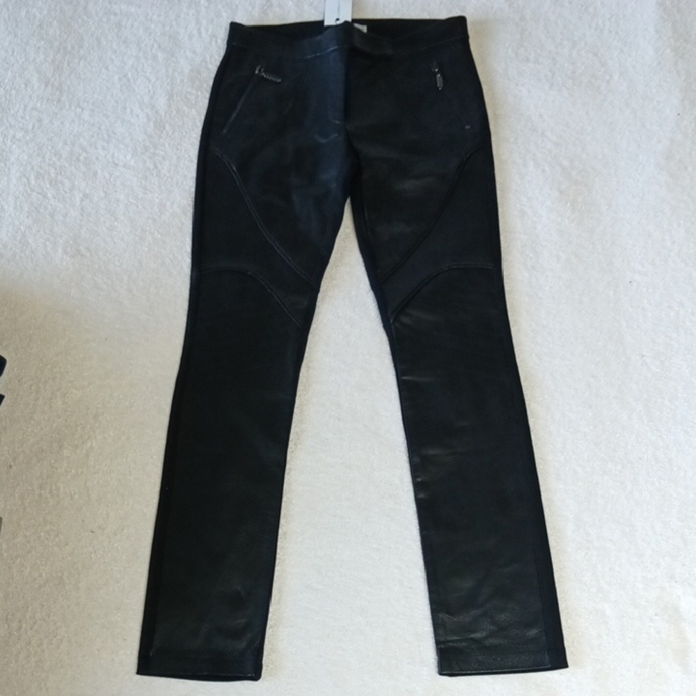 My Tribe Women's Biker Leather Pants Size XS